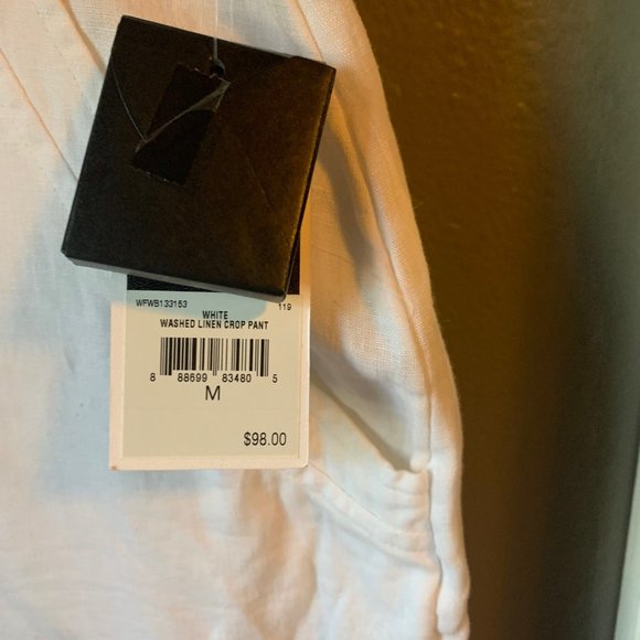 NWT Juicy Couture Linen high waisted white pants size M - Picture 6 of 10
